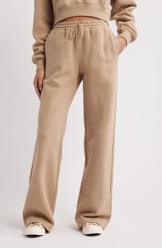 Wide Leg Fleece Pants