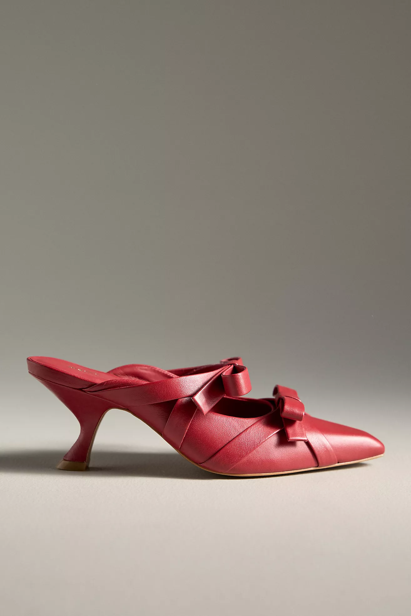 Maeve Double Bow Heeled Mules