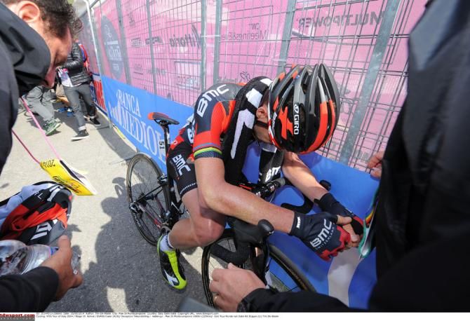 Cadel Evans (Team BMC Racing) at the finish