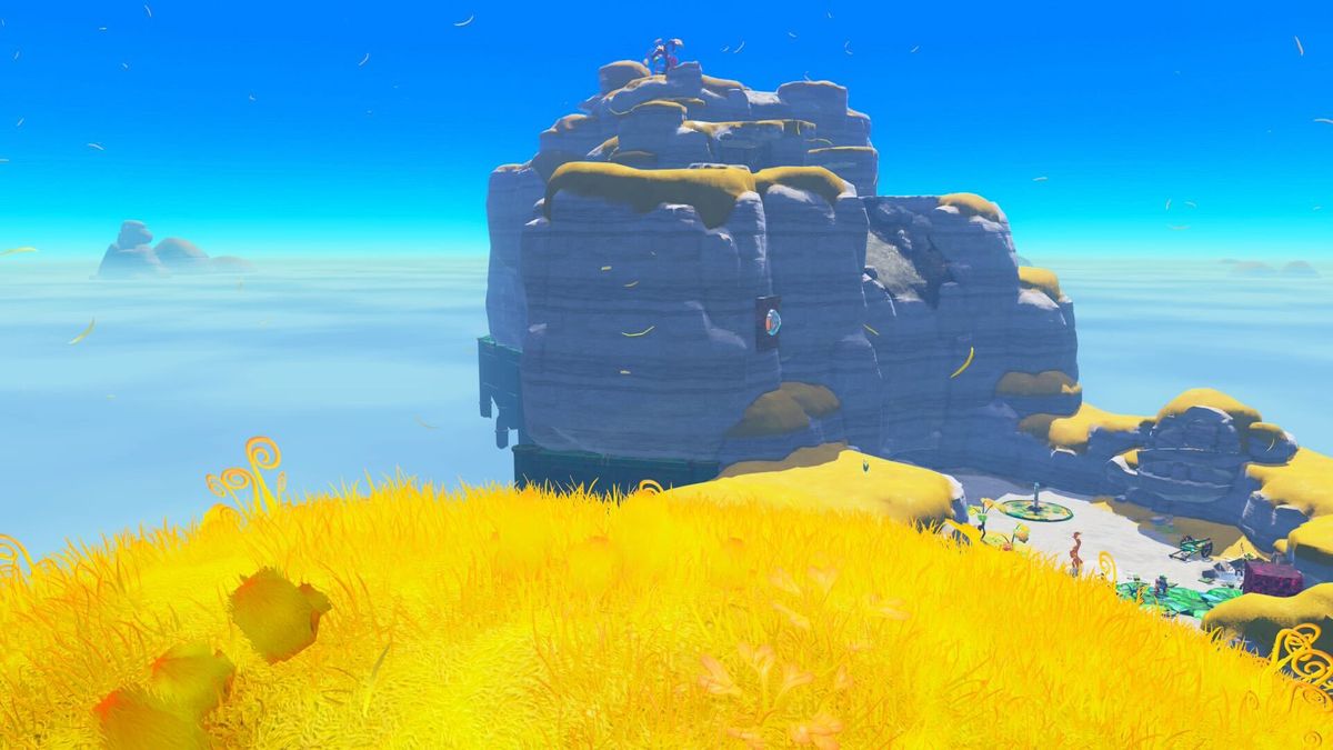 A mountain in Donkey Kong Bananza