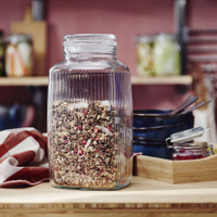 IKEA KÖSSEBÄR Jar with lid, clear glass