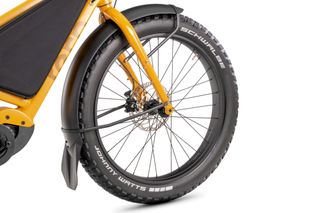 Detail of tire fitted to Tern Orox cargo e-bike