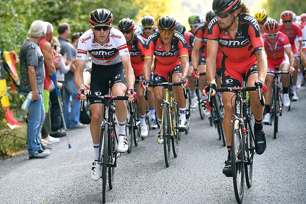 Overall leader Rohan Dennis (BMC) during stage 6 Eneco Tour