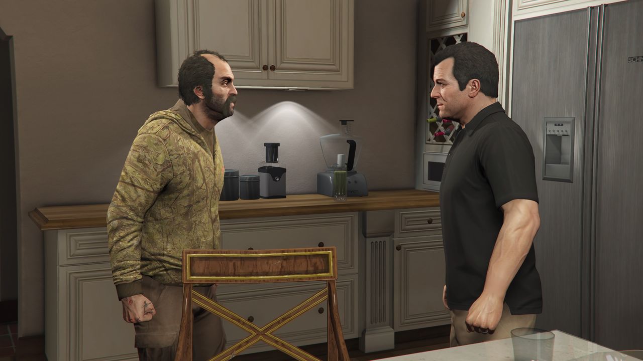 Trevor confronts Michael in GTA V