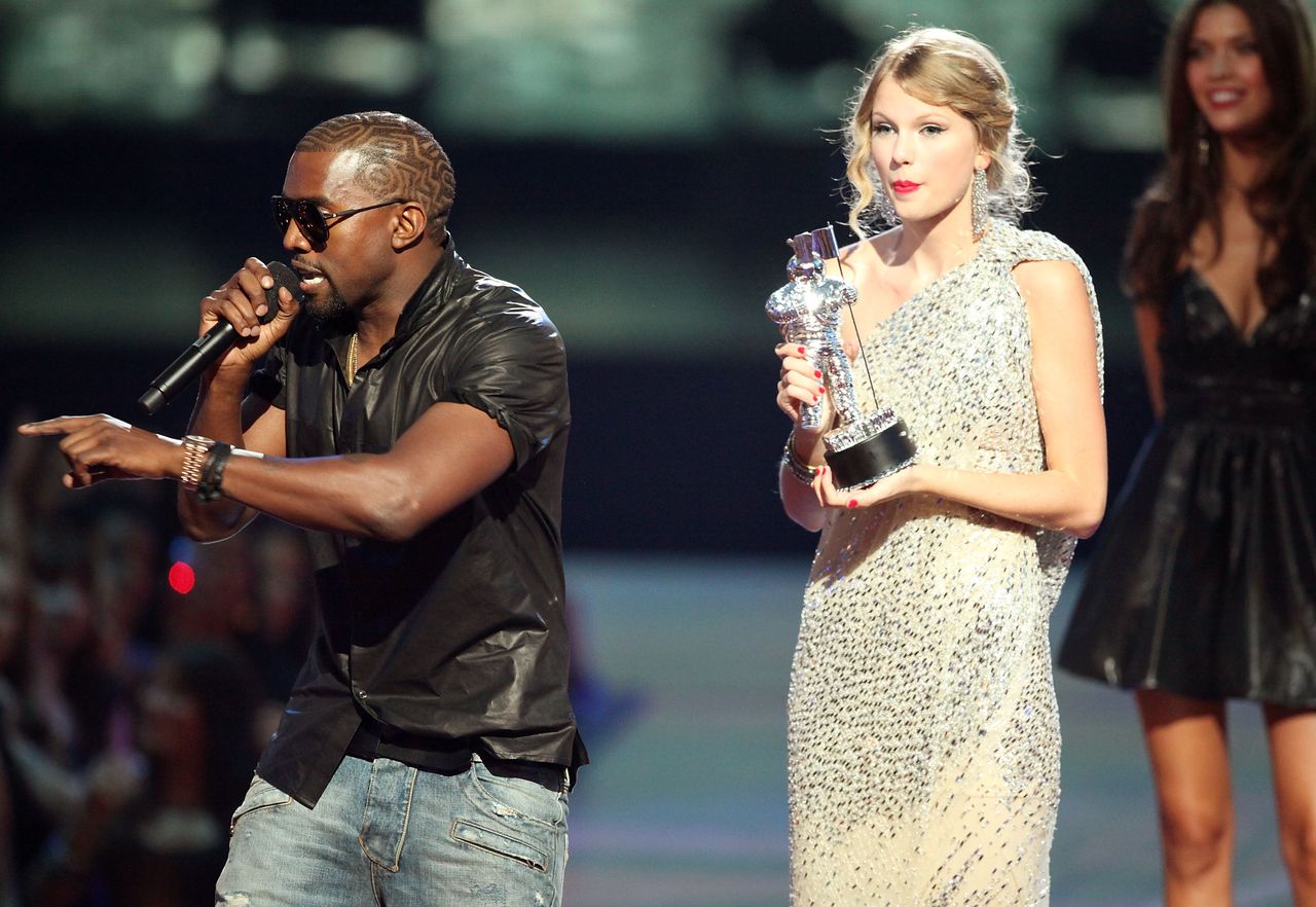 The infamous interruption during the 2009 VMAs.