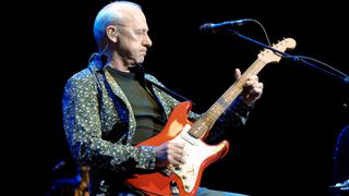 Mark Knopfler performs at The Royal Albert Hall on May 30, 2010 in London, England. 