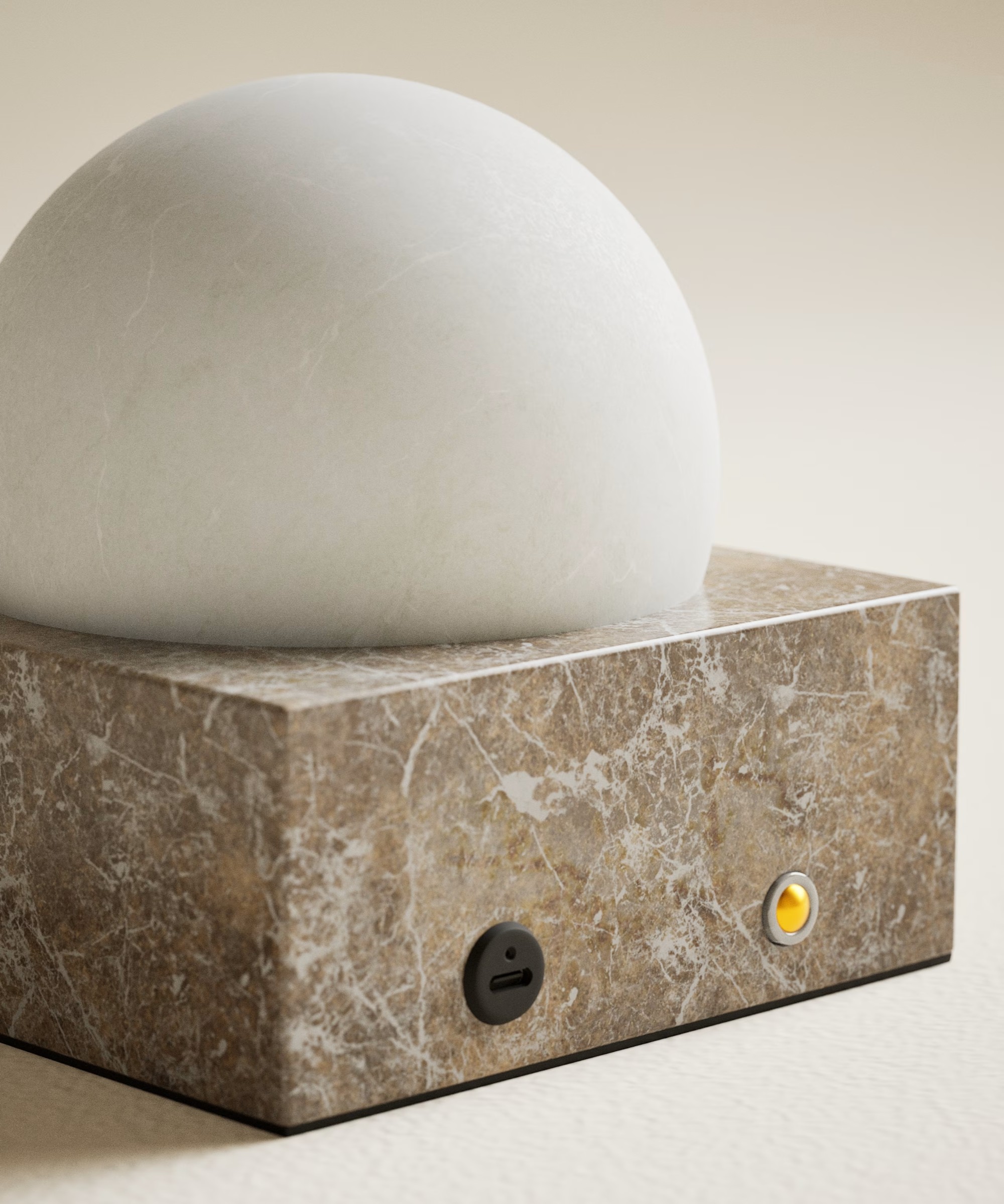 M&amp;amp;S Alabaster &amp;amp; Marble Rechargeable Table Lamp