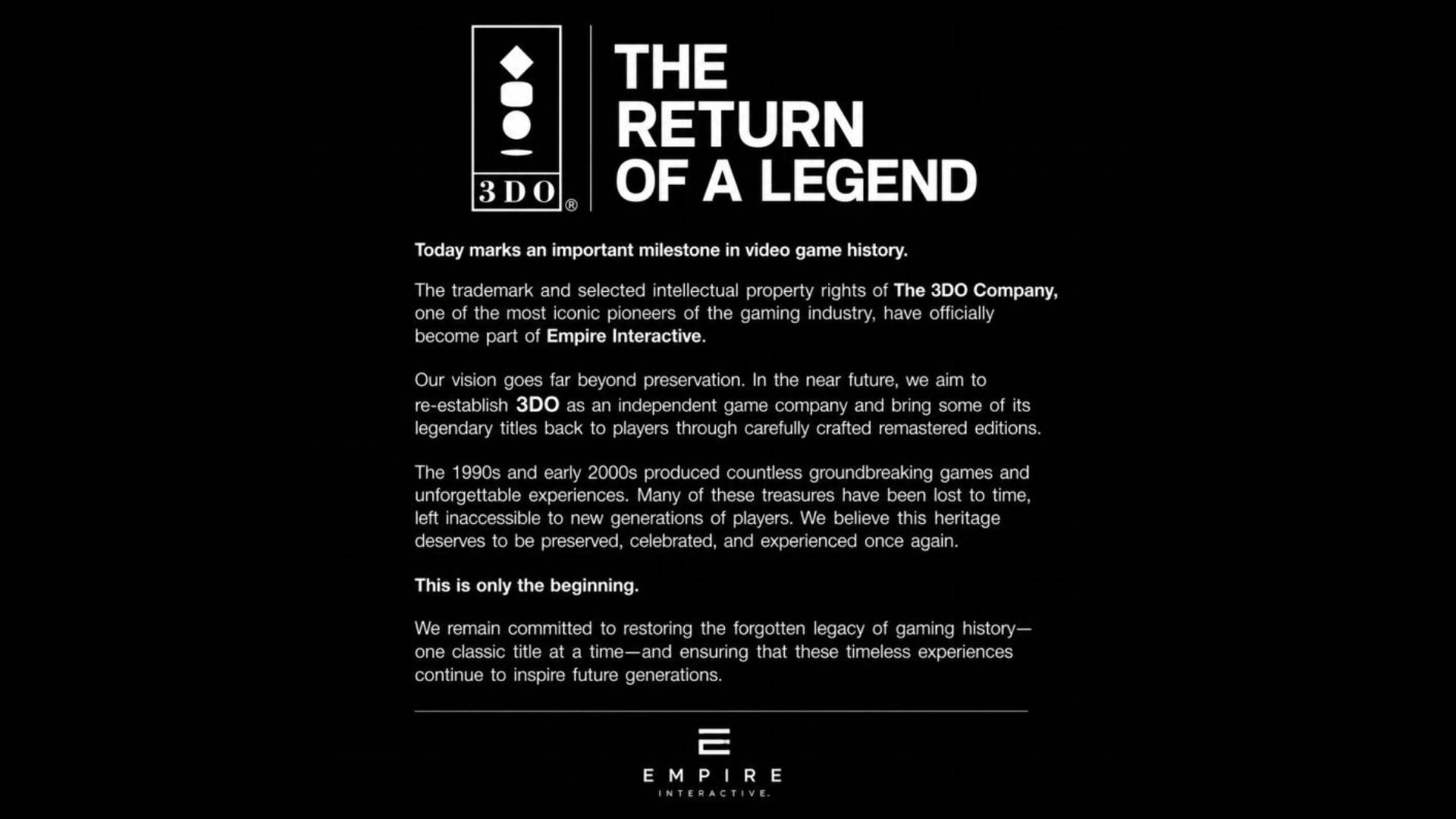 3DO Console Revival After 33 Years Branded "Not Legitimate" by Industry