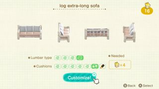 Animal Crossing: Customising furniture