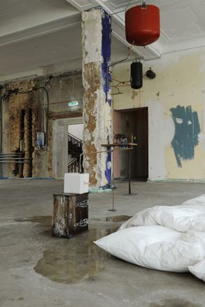Derelict empty interior of a building