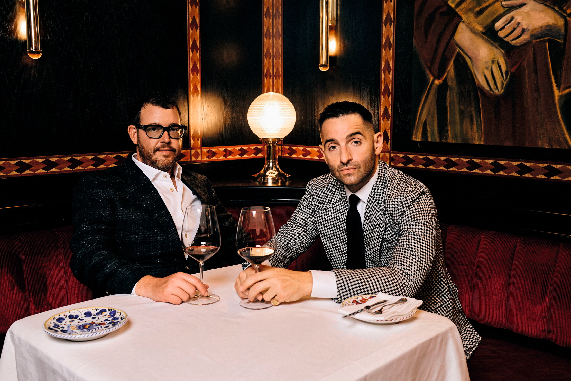 Jeff Zalaznick and Mario Carbone at their new restaurant in London.