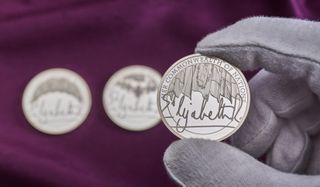 3 coins celebrating Queen Elizabeth