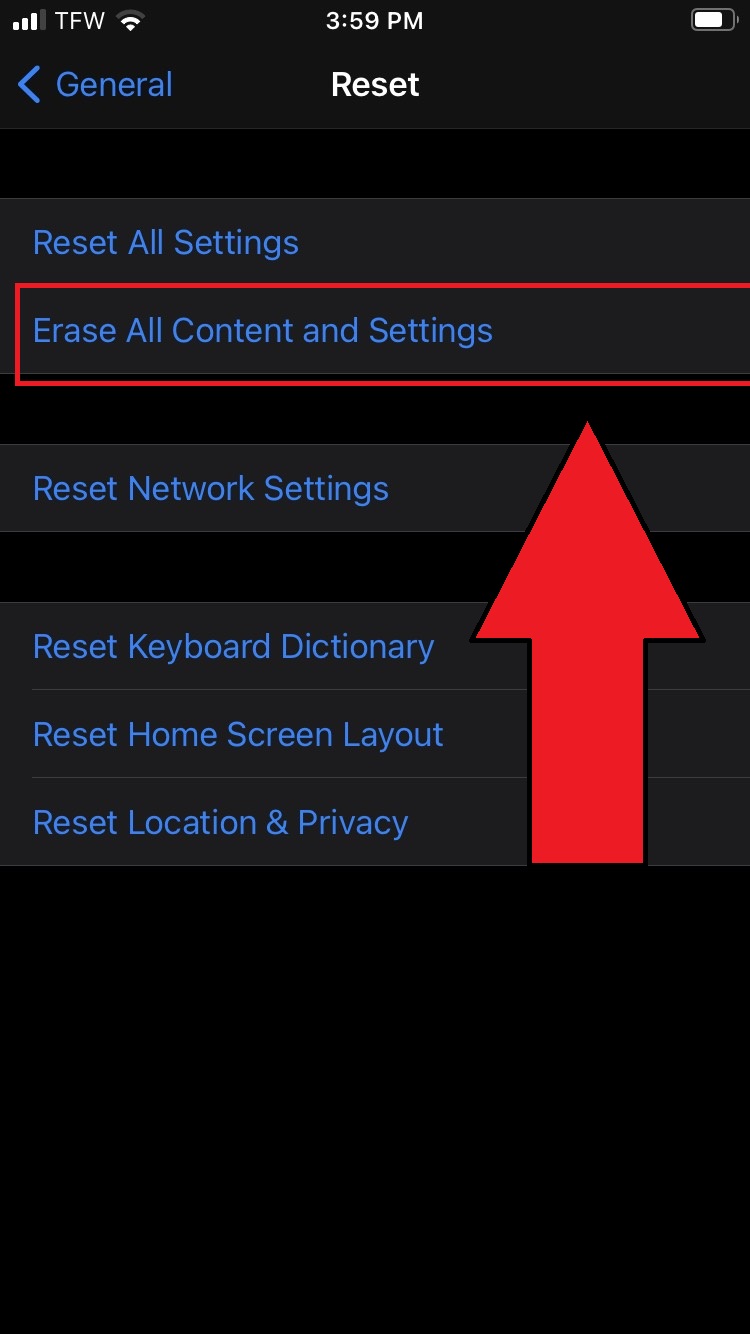 how to reset iPhone