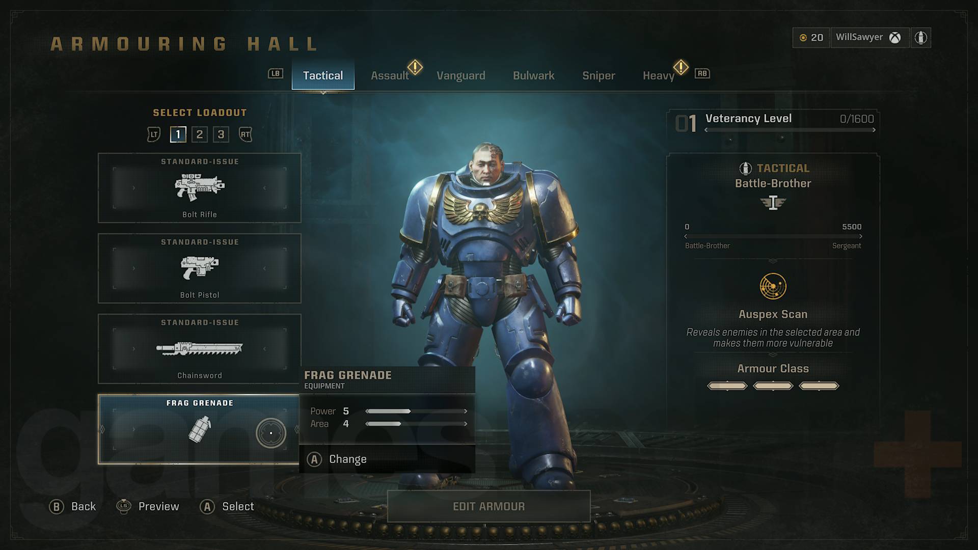 Space Marine 2 classes Tactical class with PVP eternal war loadout