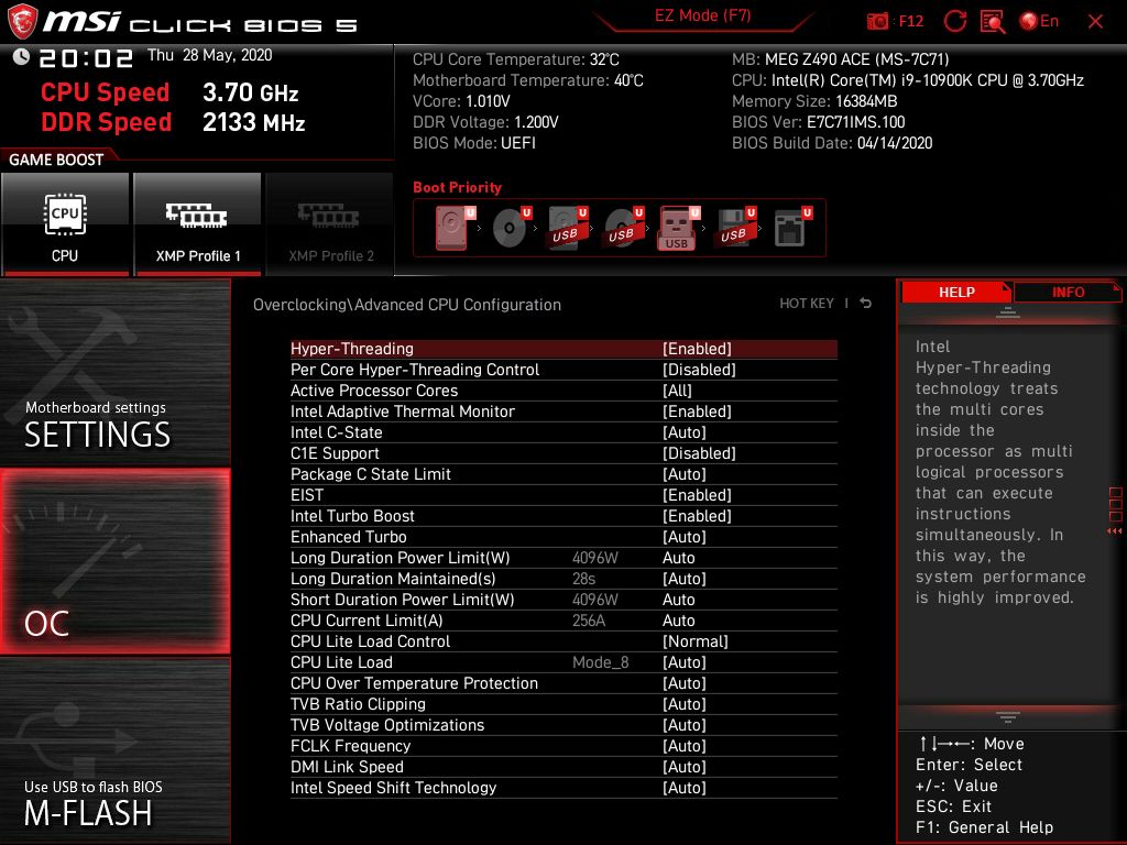 MSI Meg Z490 Ace