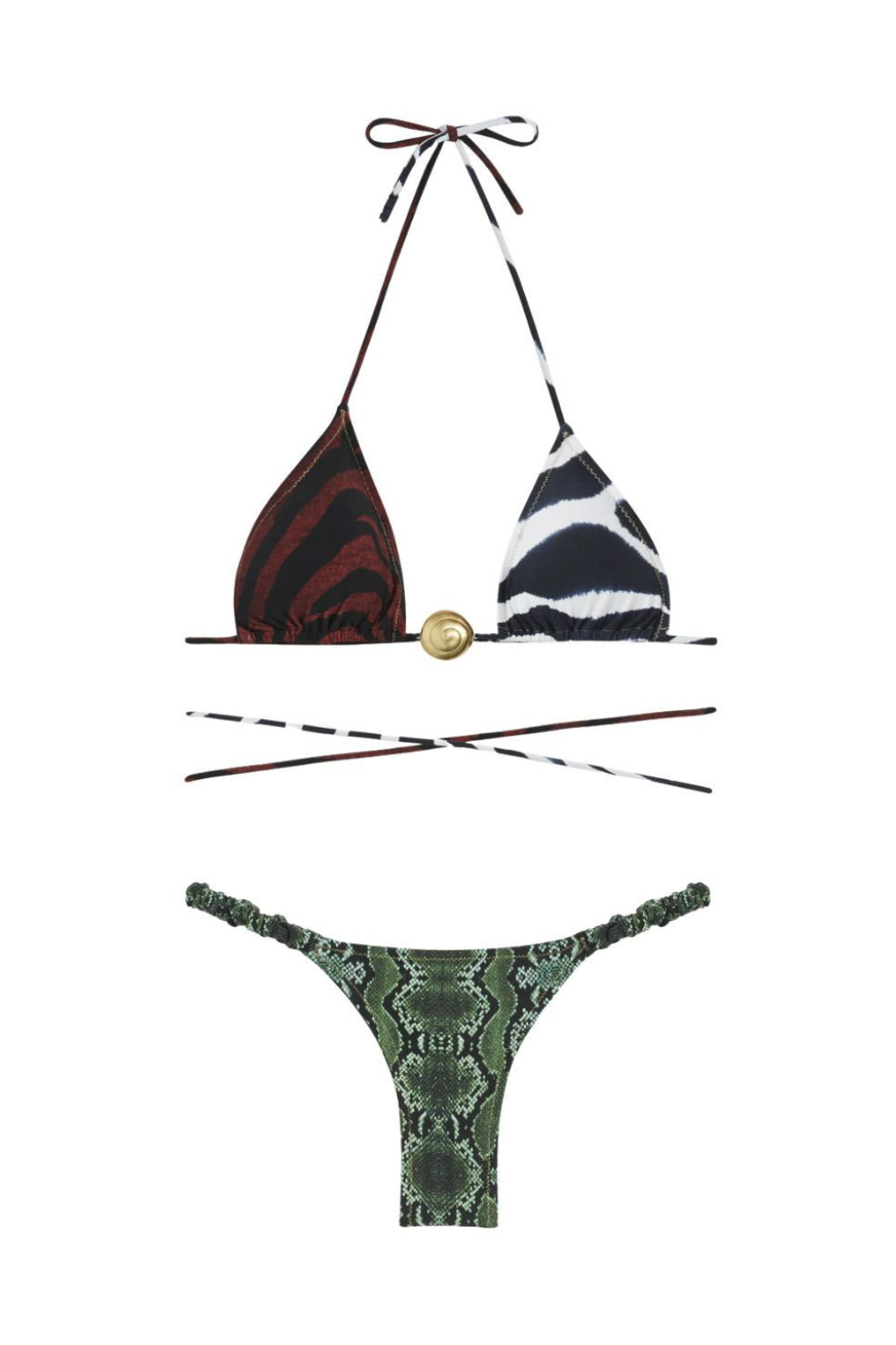 Miami Bikini Top // 2 Tone Safari