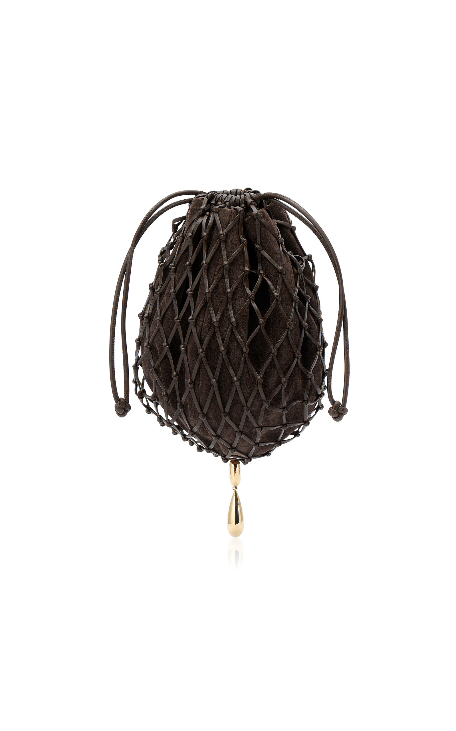 Macrame Leather Pouch