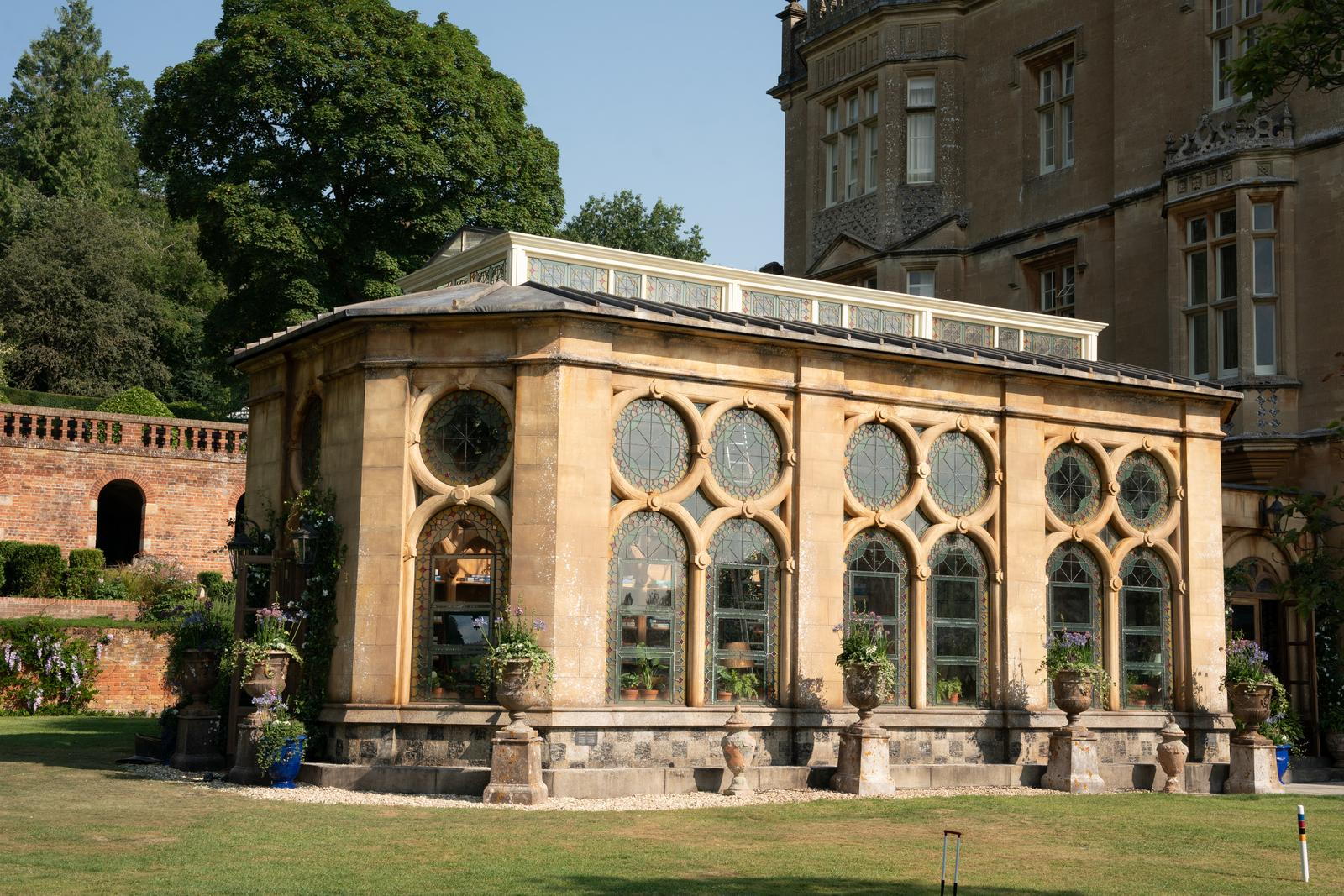 The orangery created for the film