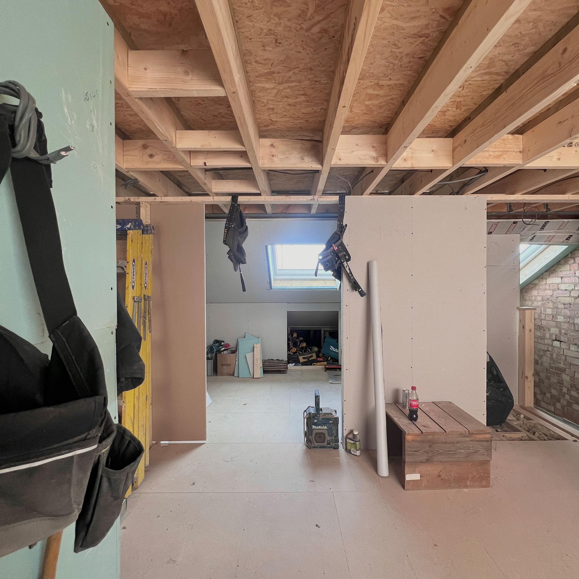Eaves space mid-renovation