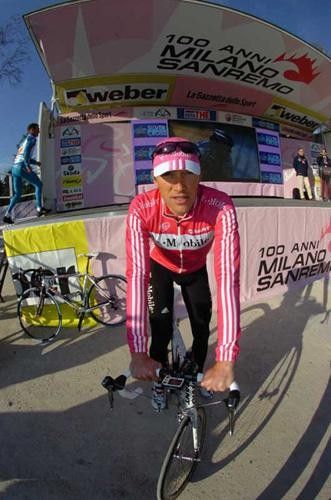 Axel Merckx (T-Mobile) at the start in Milano.