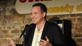 Norm MacDonald performs at the Stress Factory on April 24, 2009 in New Brunswick, New Jersey. (Photo by Bobby Bank/WireImage)