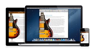 MacBook running Mac OS X Mountain Lion from 2012