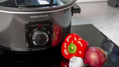 Image of Morphy Richards slow cooker on countertop 