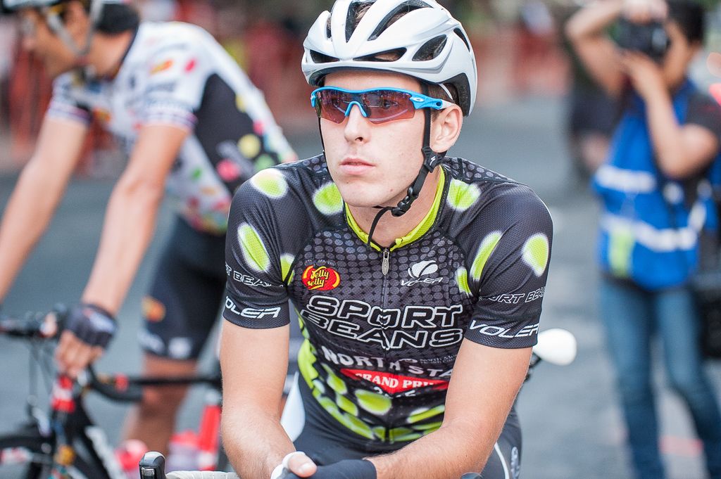 Michael Sheehan (Elbowz Racing) looking focused before the start of stage 2