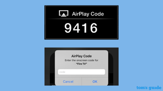 AirPlay code for screen mirroring on Apple device