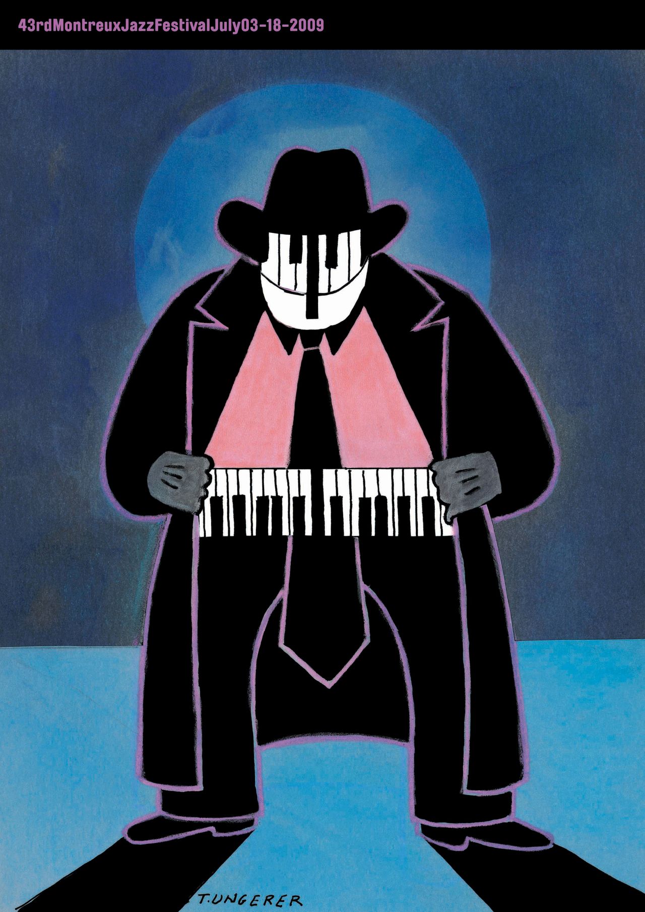 Fondation du Festival de Jazz de Montreux, 2009, artwork by Tomi Ungerer