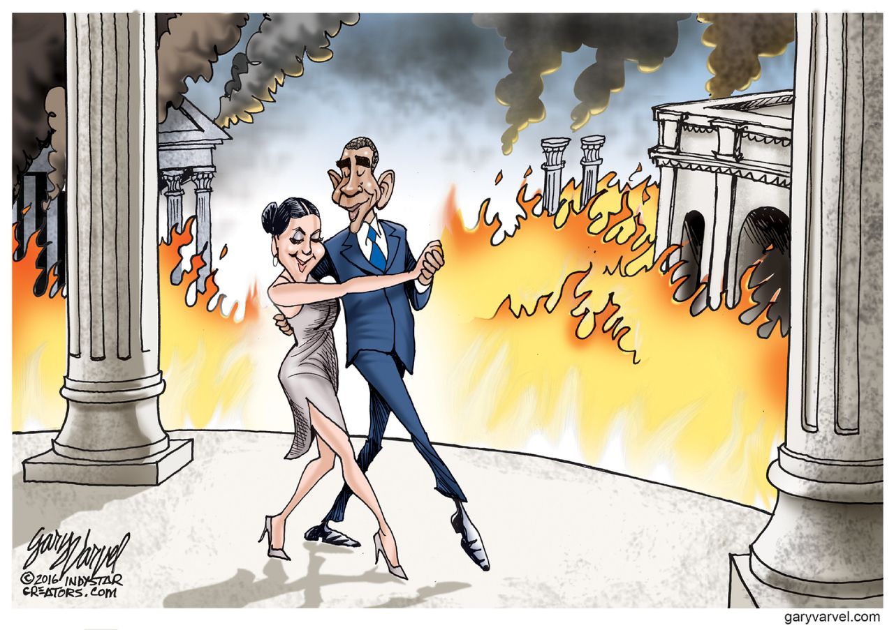 Obama Cartoon U.S. Obama Tango