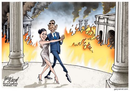 Obama Cartoon U.S. Obama Tango
