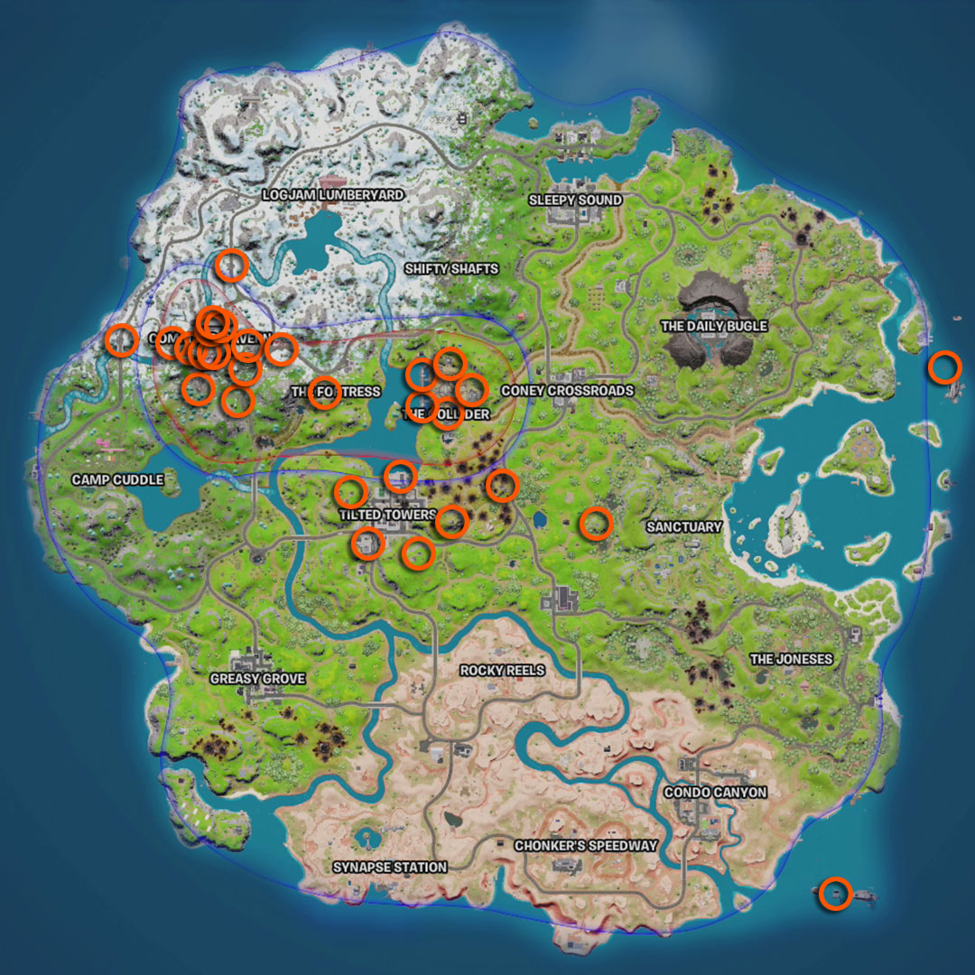 Fortnite Siege Cannons map