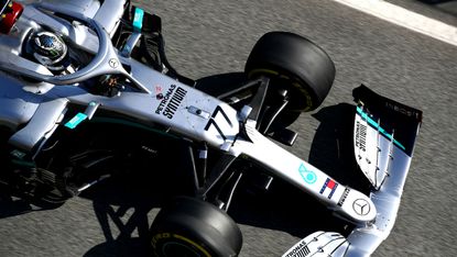 Mercedes driver Valtteri Bottas recorded the fastest lap in the first pre-season test in Barcelona