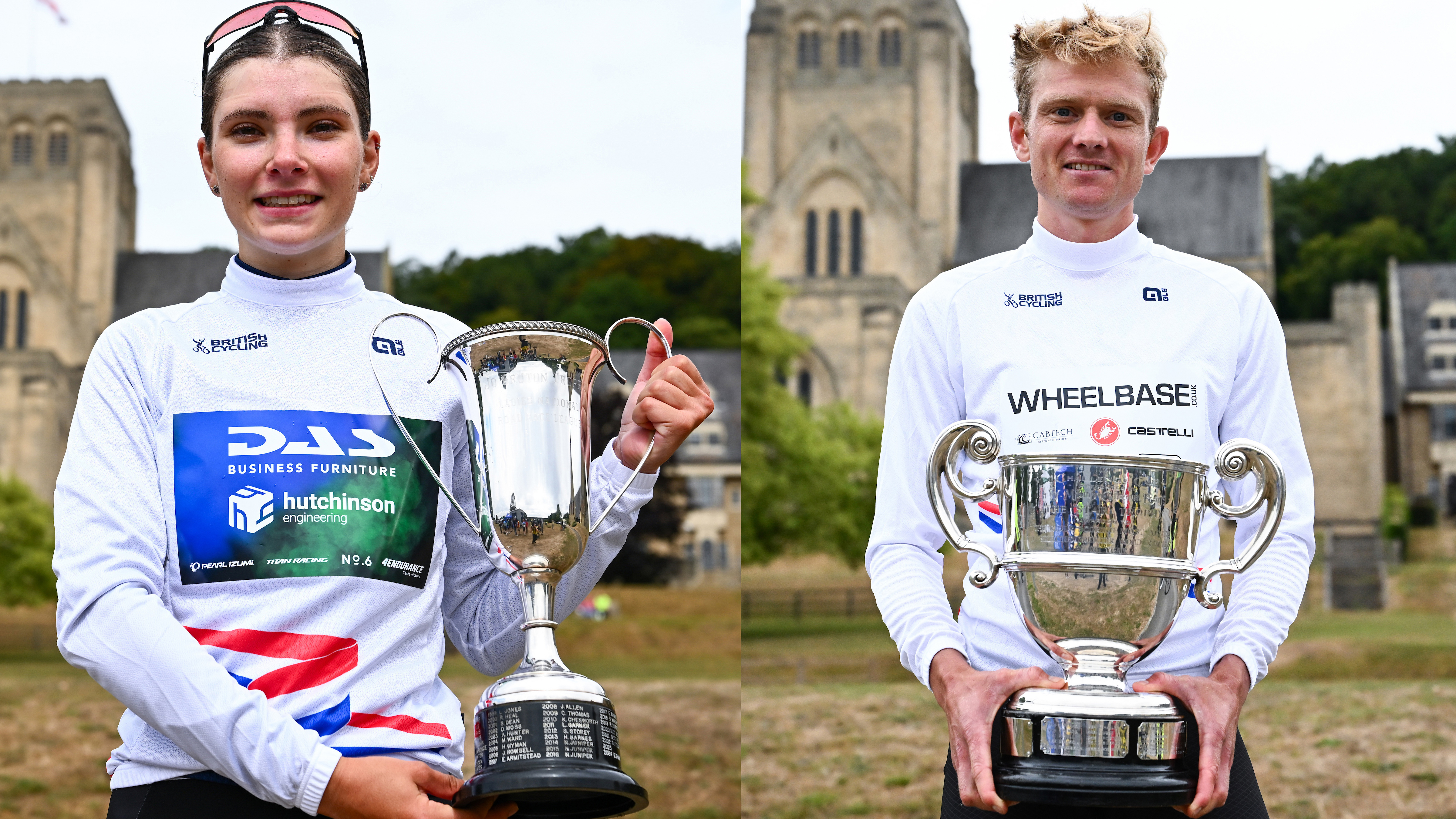 Morven Yeoman and Tom Armstrong winning 2026 National Road Series and Rapha Super League