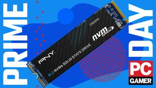 The 1 TB version of the PNY CS2241 SSD floats in the funky PCG Prime Day deal void.