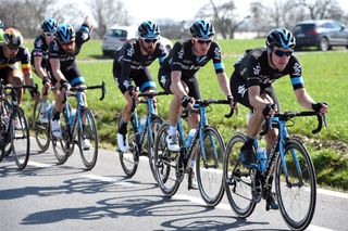 Team Sky chases in the 2015 Tour of Flanders