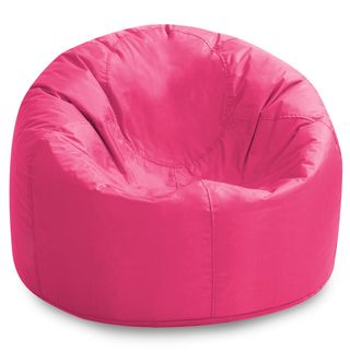 bean bag with red color on chair