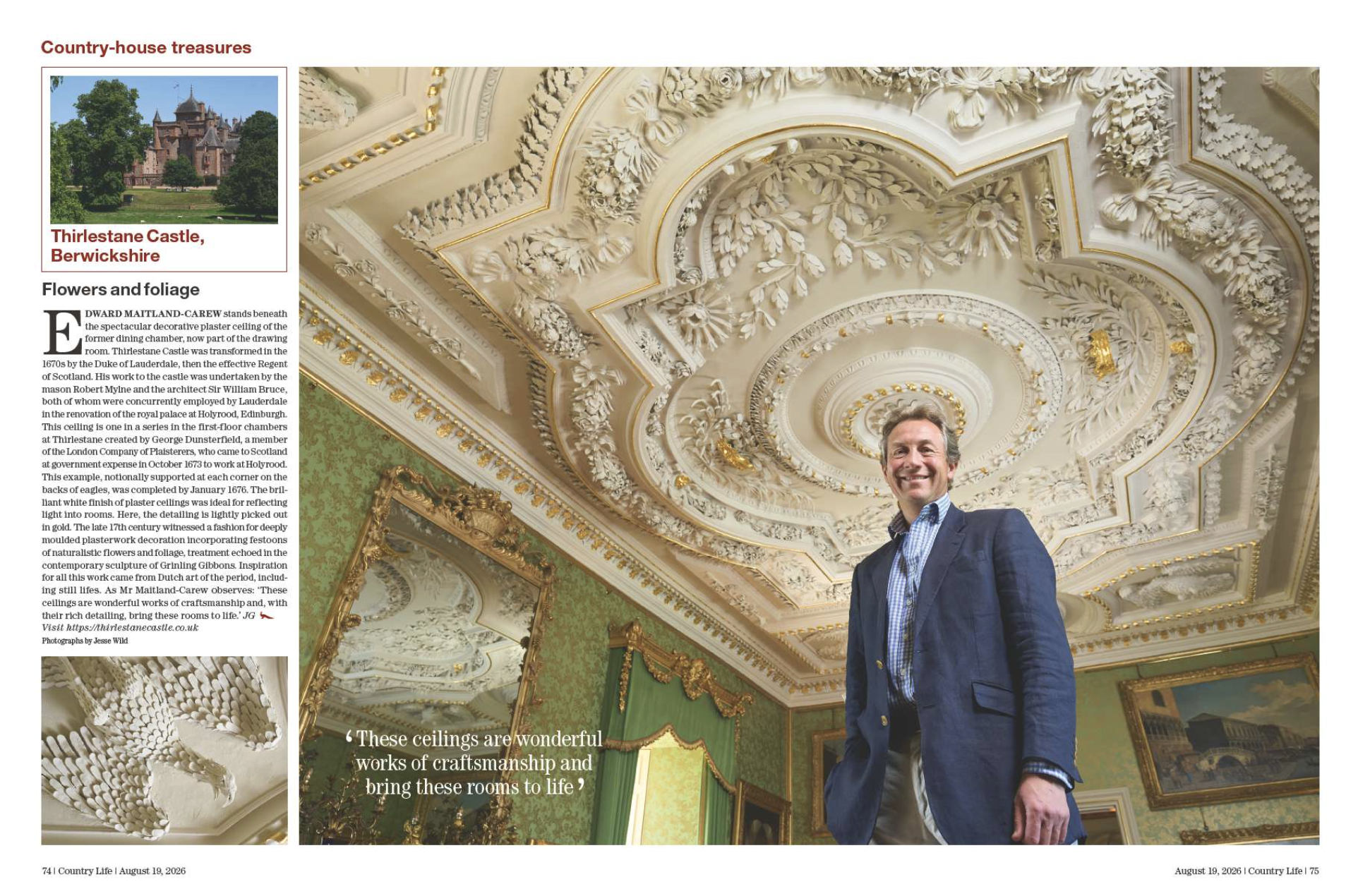 Spreads of Country Life magazine from the August 19 issue