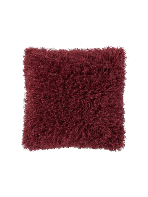 Luxe Faux Mongolian Fur Euro Decorative Pillow