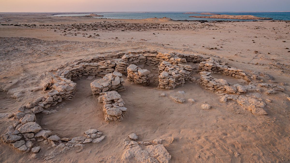 The remains of the Neolithic stone structures