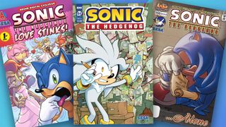 Sonic the Hedgehog comic covers