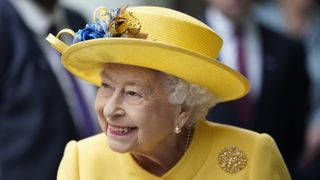 Queen Elizabeth II arrives to mark the completion of London's Crossrail project