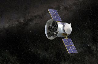 Illustration of TESS, NASA's Transiting Exoplanet Survey Satellite