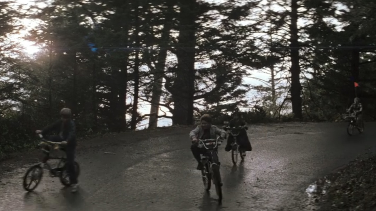 Kids on bikes in The Goonies