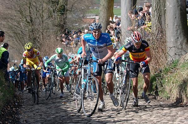 Leif Hoste knows it's a long way to the top of Koppenberg