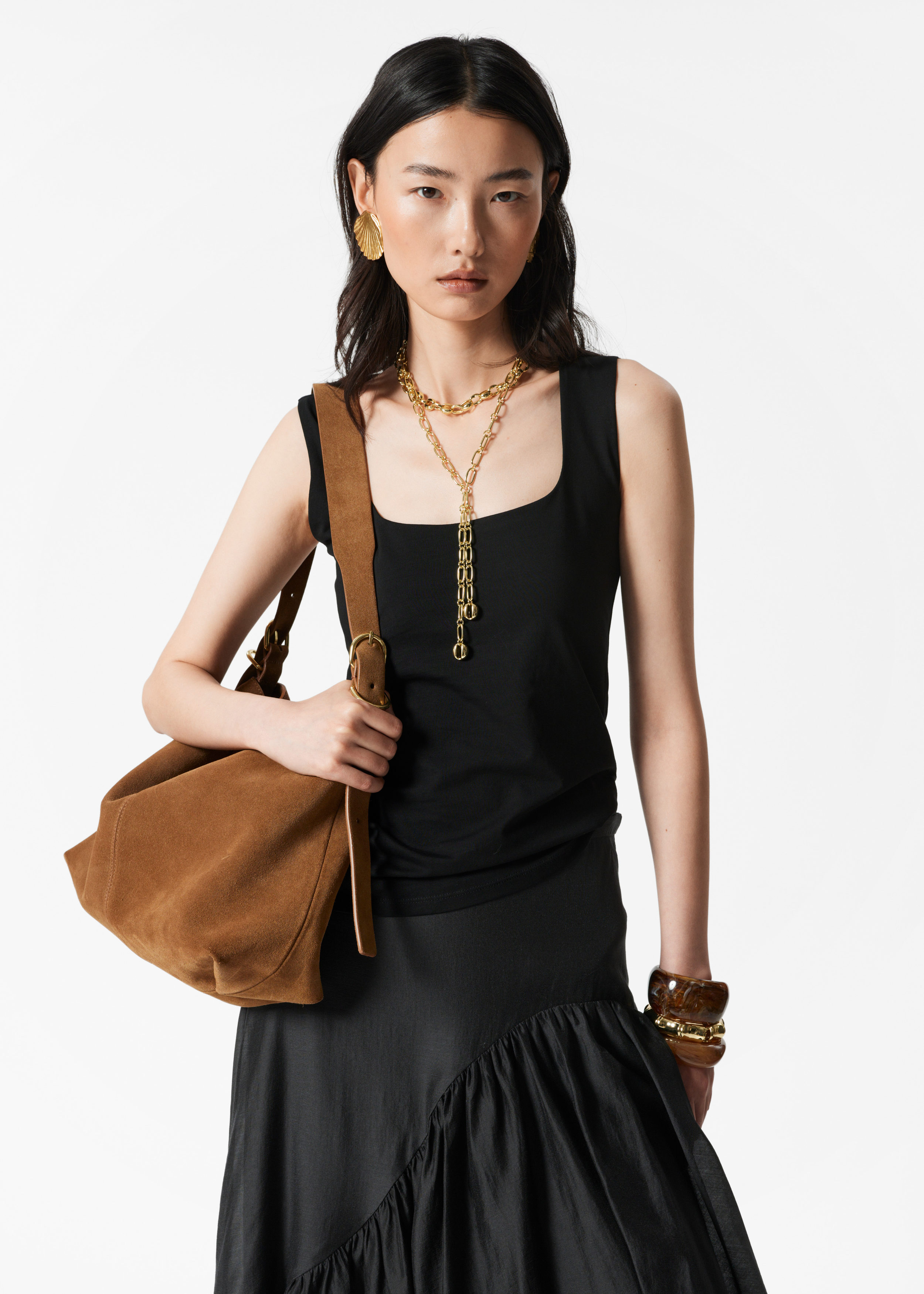 Square-Neck Tank Top