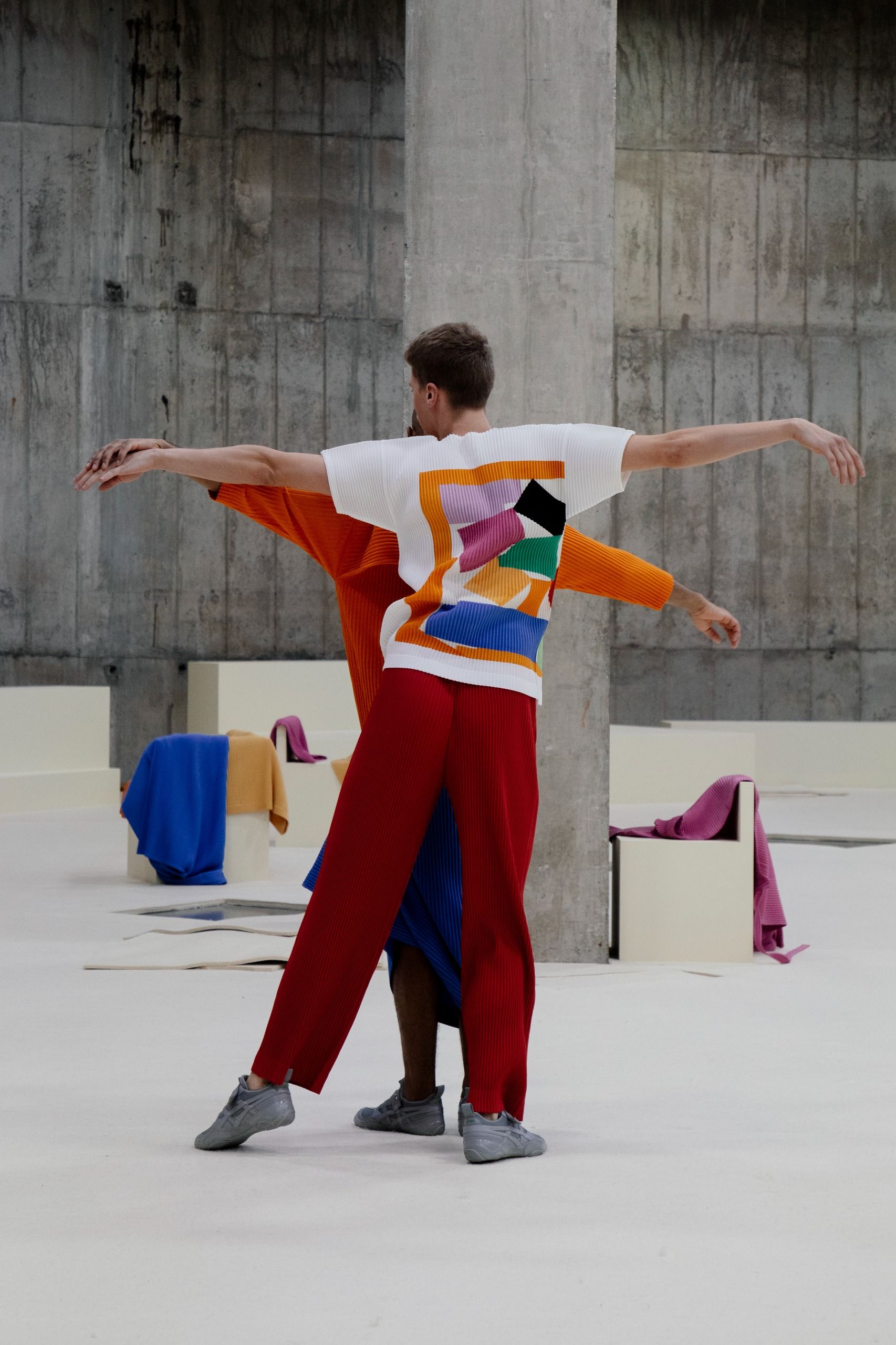 Homme Plissé Issey Miyake at Tate Modern performance