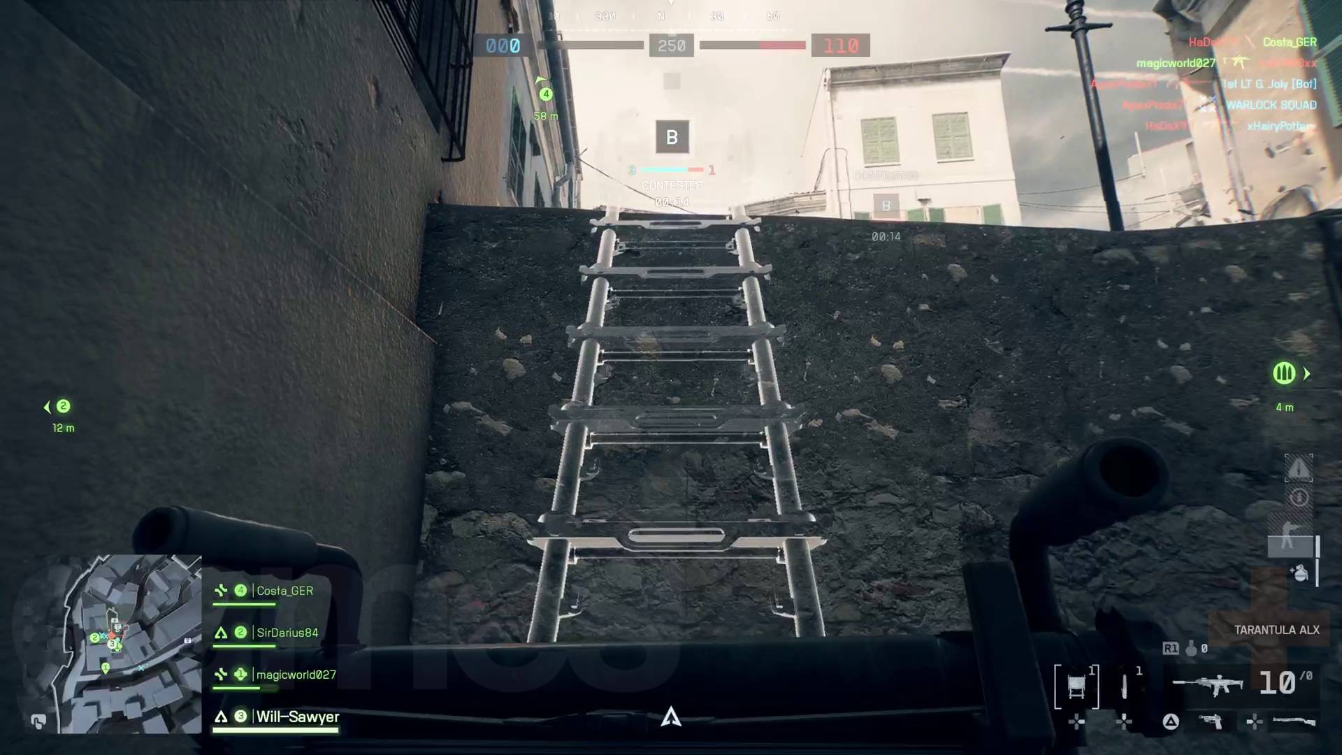 Battlefield 6 Assault class deploying assault ladder