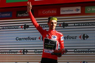 Simon Yates (Mitchelton-Scott) collects another red leader's jersey